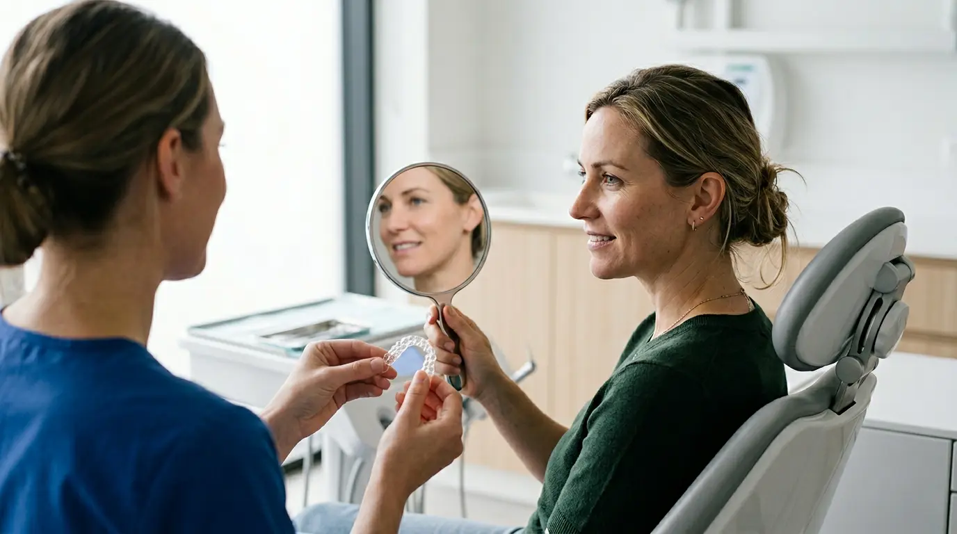 Consultation orthodontique pour adulte dans un cabinet moderne