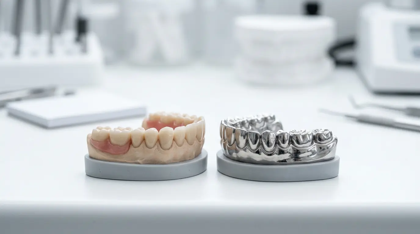 Comparaison esthétique des solutions prothétiques avec et sans reste à charge