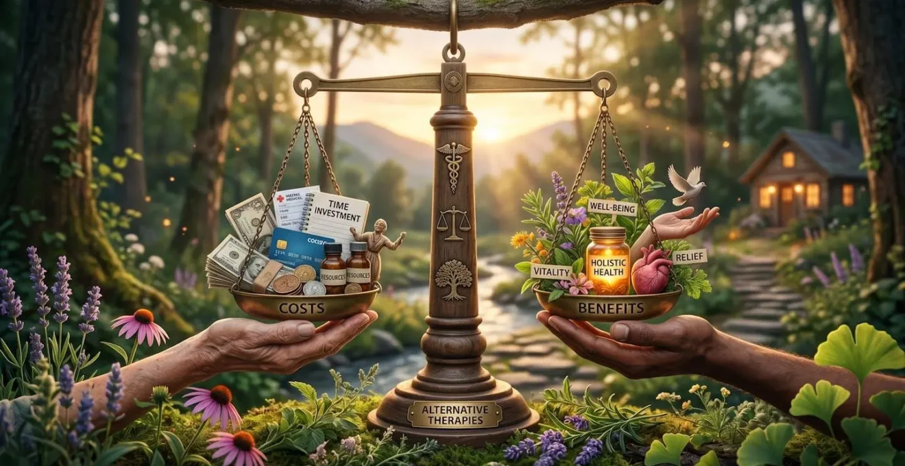 Balance symbolique entre coûts et bénéfices des thérapies alternatives
